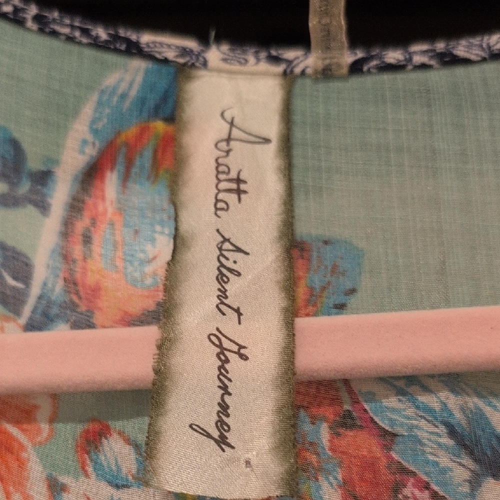 Aratta Silent Journey Embroidered Floral Anthropologie Maxi Dress Size Small - Picture 5 of 10